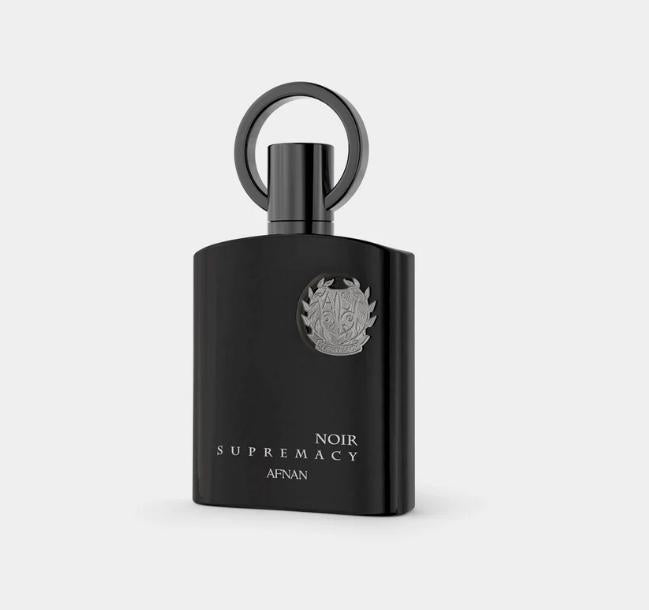 Afnan Supremacy Noir Pour Homme Eau de Parfum 3.4oz - Strong Scent with Bergamot, Oregano, Amber, Labdanum, Sandalwood, Oud, Regular Edition long lasting perfumes