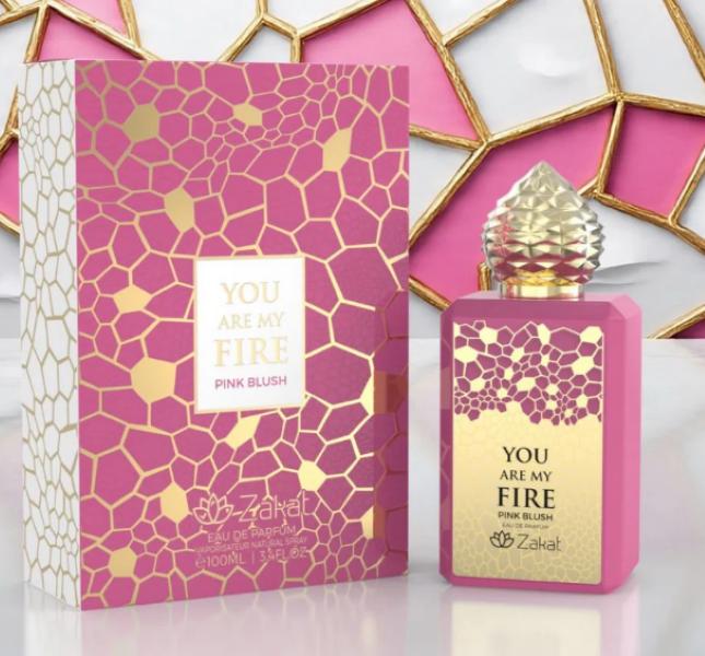 Zakat You Are My Fire Pink Blush Eau de Parfum Spray Unisex 3.4oz 100ML