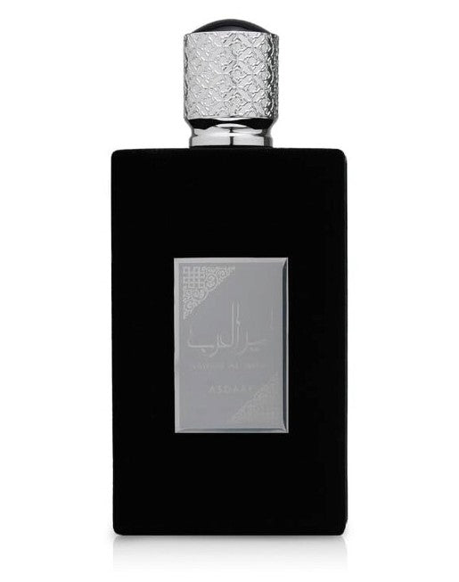 Lattafa Asdaaf Ameer Al Arab Alcohol-Base Unisex EDP Fragranced Perfume Spray - 3.4 fl oz (100ml) Bottle, Bold Arabian Aromas, Honeysuckle Exotic Blend, Adult Everyday Wear Fragrance Perfumes
