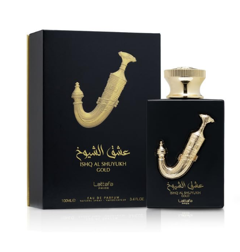 Lattafa Pride Ishq Al Shuyukh Gold for Unisex Eau de Parfum Spray 3.4 Ounce
