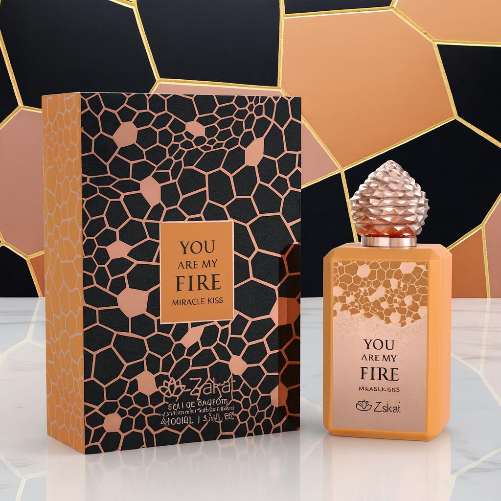 Zakat You Are My Fire Miracle Kiss Eau de Parfum Spray Unisex 3.4oz 100ML