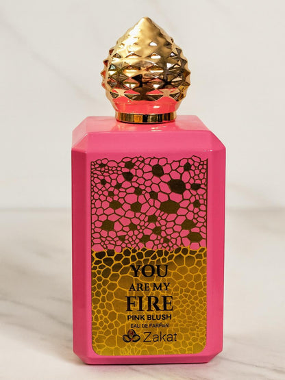 Zakat You Are My Fire Pink Blush Eau de Parfum Spray Unisex 3.4oz 100ML