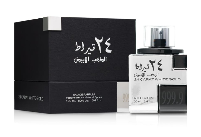 Lattafa 24 Carat White Gold for Men - 3.4 oz EDP Spray