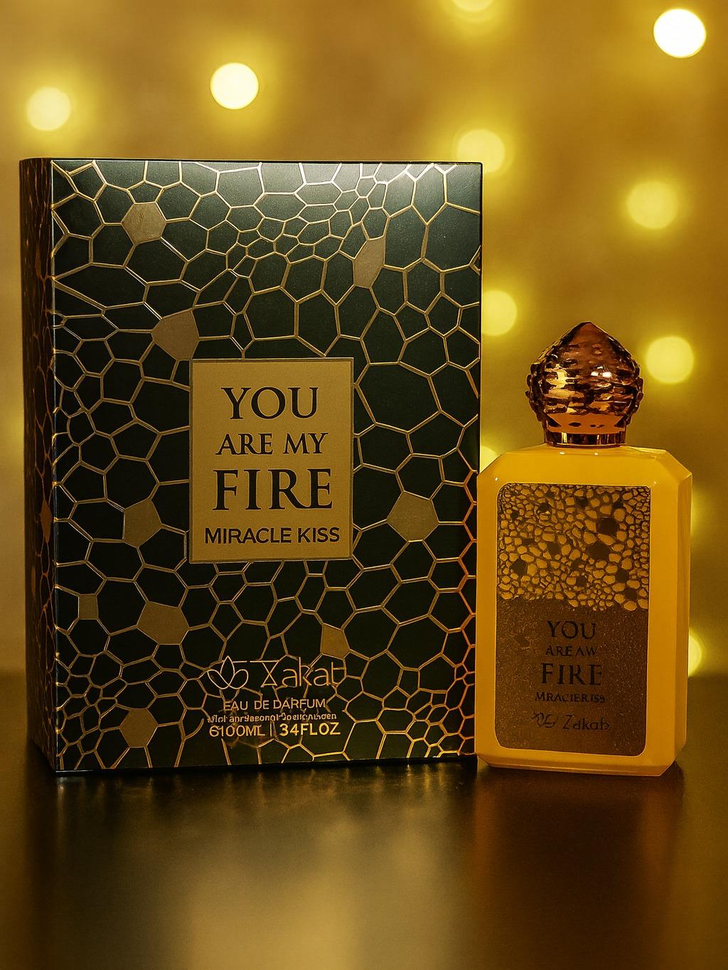Zakat You Are My Fire Miracle Kiss Eau de Parfum Spray Unisex 3.4oz 100ML