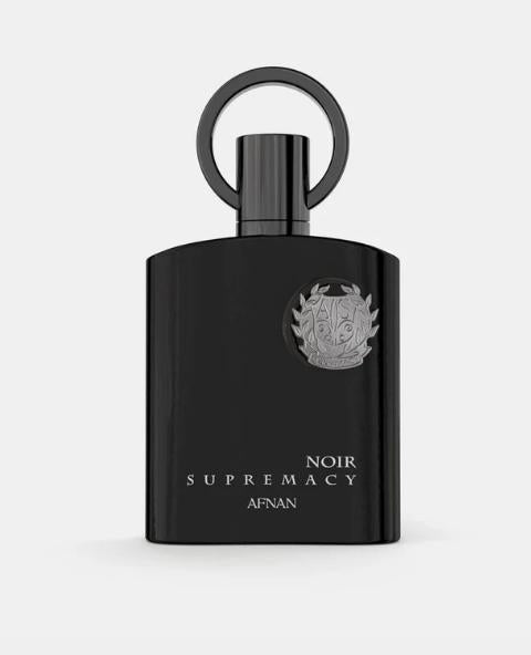 Afnan Supremacy Noir Pour Homme Eau de Parfum 3.4oz - Strong Scent with Bergamot, Oregano, Amber, Labdanum, Sandalwood, Oud, Regular Edition long lasting perfumes