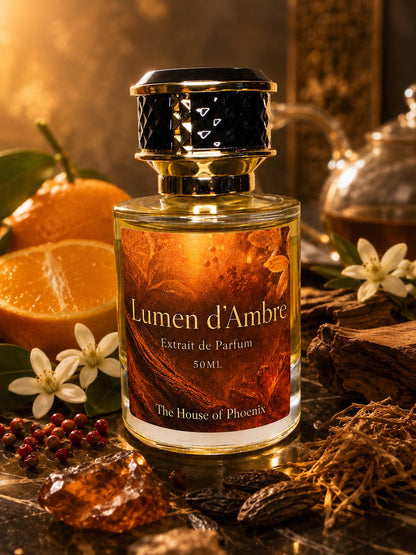 Lumen d'Ambre Extrait de Parfum Unisex 50ML by The House of phoenix