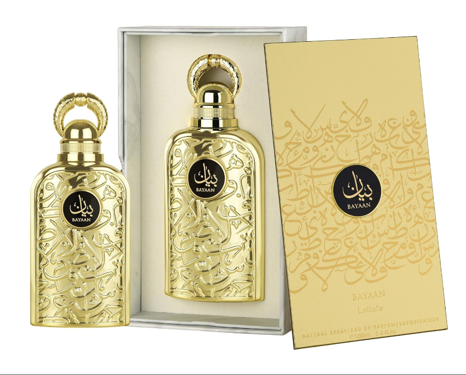 Lattafa Bayaan Eau de Parfum Spray for Women 3.4 Ounce