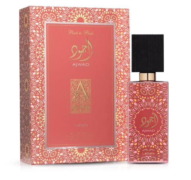 Lattafa Ajwad Pink To Pink for Unisex Eau de Parfum Spray, 2.04 Ounce