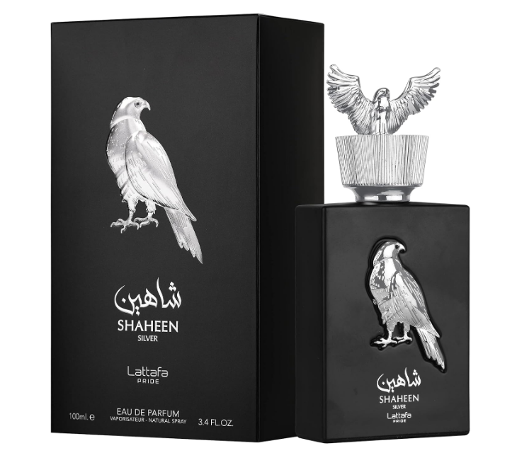 Lattafa Perfumes Shaheen Silver for Unisex Eau de Parfum Spray 3.4 Ounce