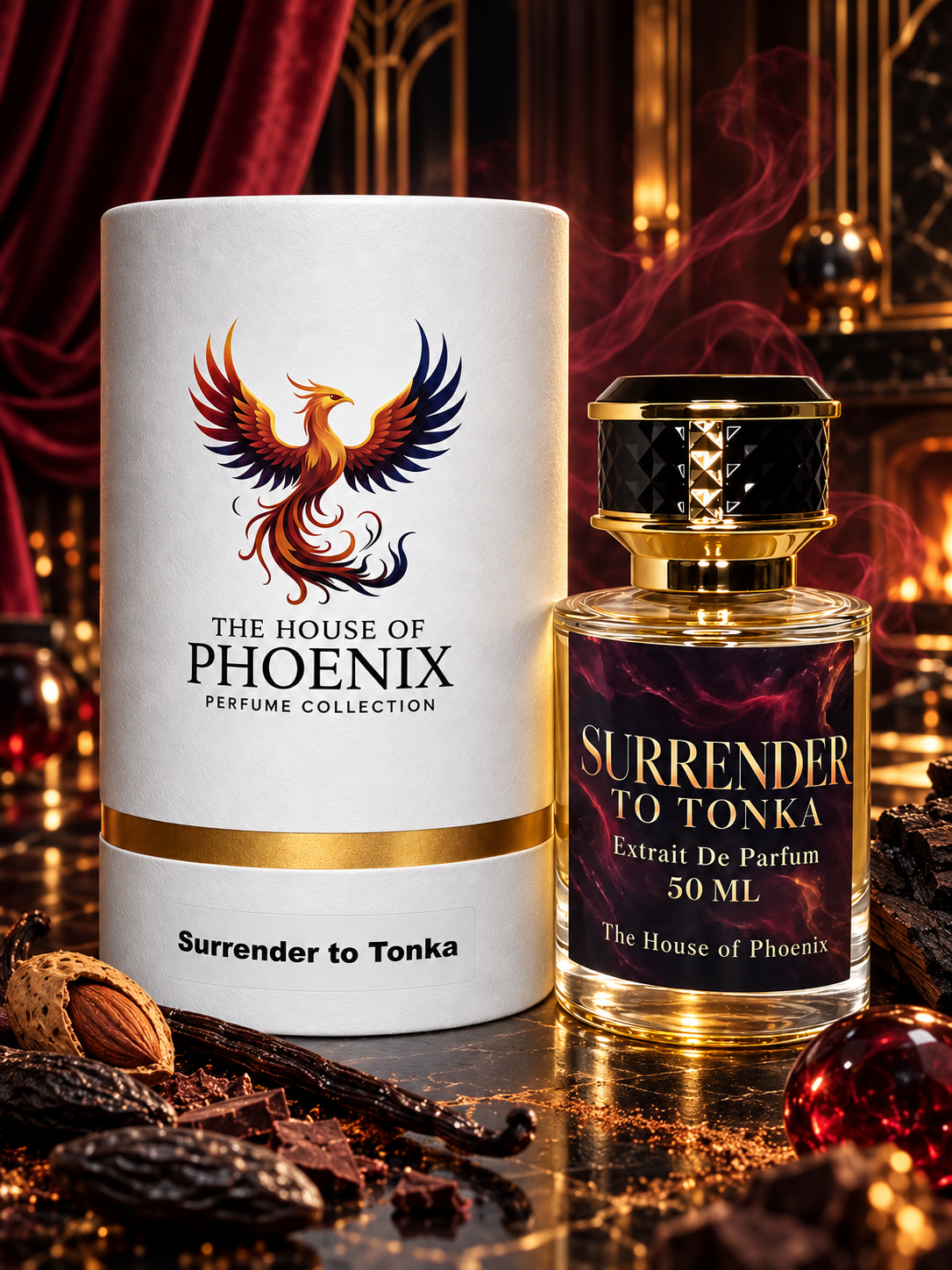 Surrender to Tonka Extrait De Parfum Unisex 50ML by The House of Phoenix