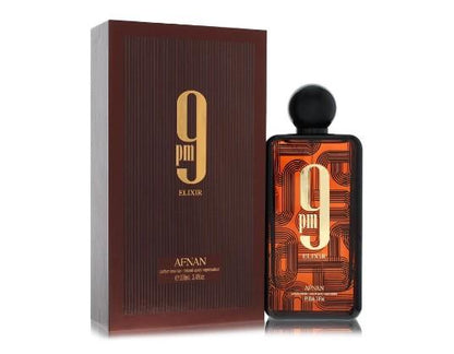 Afnan 9 PM Elixir Extrait de Parfum by Afnan - Unisex 3.4oz Perfume Bottle with Elegant Design and Rich Packaging