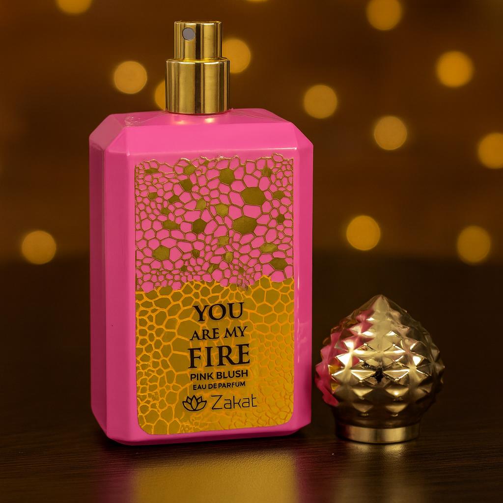 Zakat You Are My Fire Pink Blush Eau de Parfum Spray Unisex 3.4oz 100ML