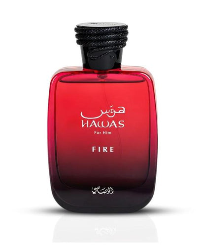 Rasasi Hawas Fire Eau De Parfum 3.4oz, Long Lasting, Regular Edition