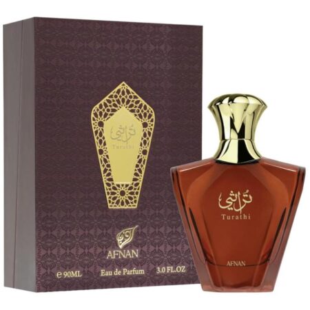 Afnan Turathi Brown for Men Eau de Parfum 3.0oz-90ml - Premium Fragrance in Elegant Bottle Design