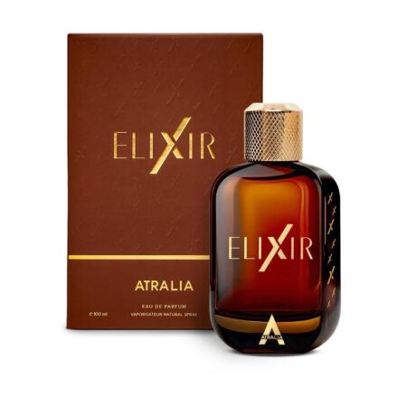 Atralia Elixir Eau De Parfum for Men 100ml 3.4oz Regular Edition Brown Bottle & Box Classic Fragrance with Mint Lavender & Bergamot Top Notes