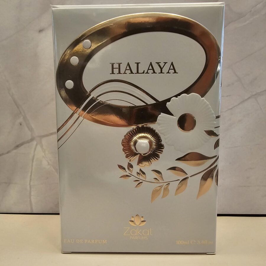 Zakat Lahaya Eau de Parfum for Women 3.4oz - Elegant Design with Gold Accents and Floral Elements - Image 5