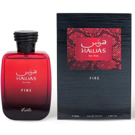 Rasasi Hawas Fire Eau De Parfum 3.4oz, Long Lasting, Regular Edition