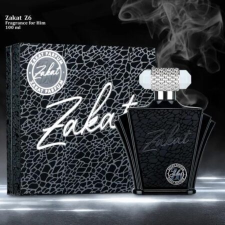 Zakat Z6 Eau de Parfum Spray Unisex 3.4 oz 100 ml Refreshing Versatile Fragrance with Bergamot Coriander Lavender Geranium Amber Cedarwood Musk Patchouli Notes