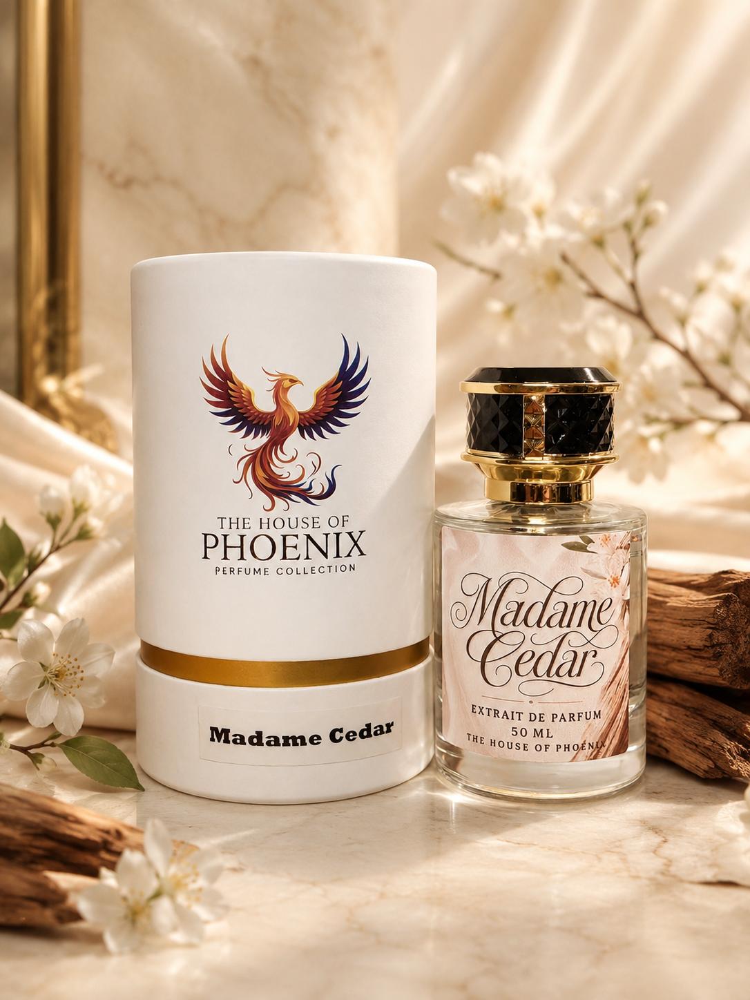 Madame Cedar Extrait De Parfum Spray for Unisex by The House of Phoenix