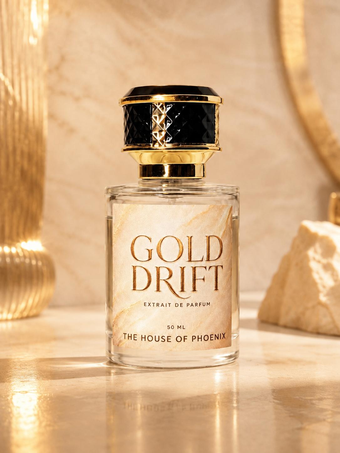 Gold Drift Extrait De Parfum, Unisex, 50ML by The House of Phoenix